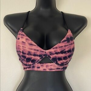 PINK Victoria's Secret Pink and Black Triangle Bra